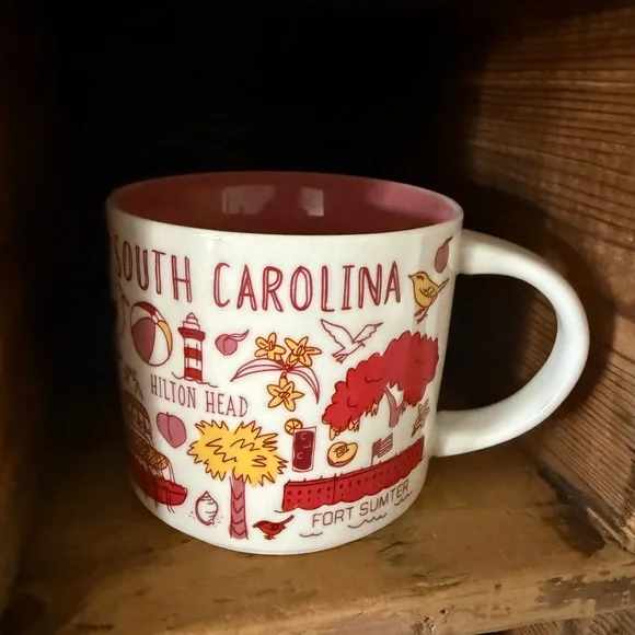 Starbucks South Carolina Souvenir Mug - Red and White Been There Series - Picture 4 of 6